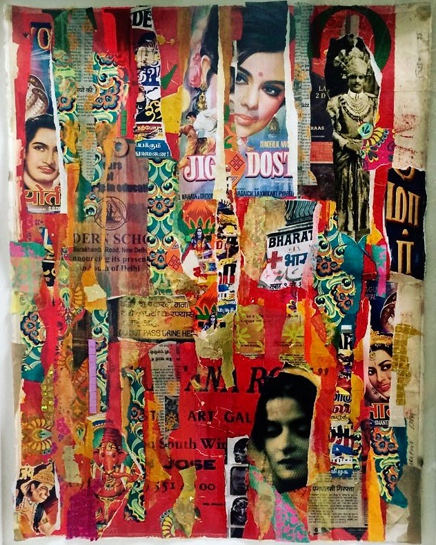 Collage Art colourful